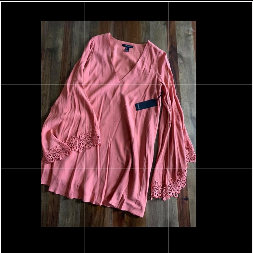 Forever 21 fluted sleeve shirt